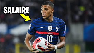 Les salaires de Léquipe de France de Foot  Mbappe Giroud  Griezmann [upl. by Newnorb]