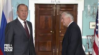 Russian Foreign Minister Lavrov reacts to firing of James Comey [upl. by Ertemed]