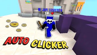 Auto Clicker 😨  Hacker in Mcpe NG BedWars [upl. by Ahsain]