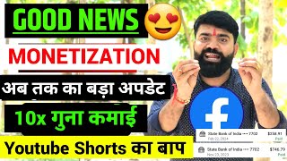 🤫Good News  Monetization Update  Facebook Monetization  Ads on Reels New Update  Facebook [upl. by Petrie271]