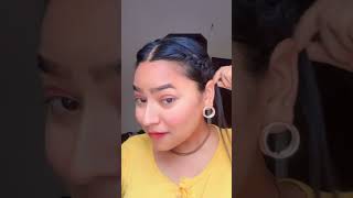 Snake hairstyle with bun twist ✅ytshorts hairstyle hairstylehorts subscribe shortsfeed shorts [upl. by Ettolrahs]