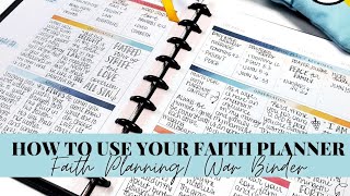 7 Ways To Use Your Faith Planner The Happy Planner War Binder [upl. by Parrish]