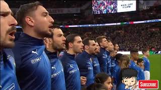 England vs Italy National Anthem [upl. by Nyvrem139]