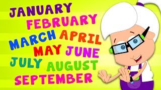 Months Of The Year Song  Nursery Rhymes and Kids Songs For Children [upl. by Analaf]