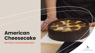 Amerikanischer Käsekuchen  Cremiges Chocolate Cheesecake Rezept [upl. by Okire863]