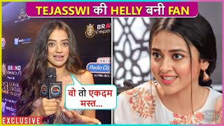 Helly Shah Praises Tejasswi Prakash For Naagin 6 Calls Her Super H0T [upl. by Dnumsed480]