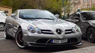 MercedesBenz SLR McLaren 722 Edition  startup in Prague [upl. by Lapham637]