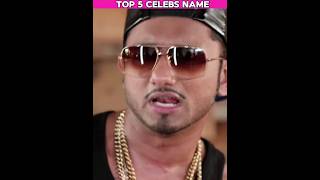 Real names of Celebrities shorts honeysingh [upl. by Demaggio]