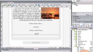 Embed Sound amp Video into Your Website Dreamweaver Tutorial [upl. by Goeger227]