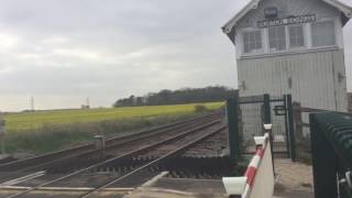 Roxton Sidings Level Crossing NLincs Friday 07042017 [upl. by Tuchman]