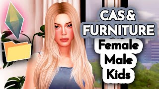 Sims 4 Huge CC Folder  CAS amp Furniture  Female Male Kids Maxis Alpha Cc Folder Download The Sims 4 [upl. by Yamauchi]