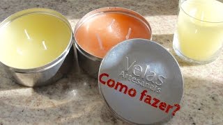 Como fazer  Velas aromáticas [upl. by Lucienne]