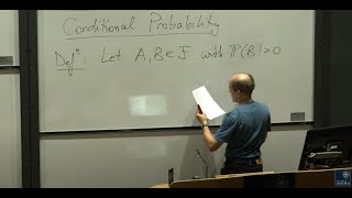 Probability Lecture 3 Conditional probabilities  1st Year Student Lecture [upl. by Yadrahc546]