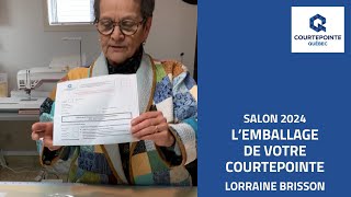 Lorraine Brisson  Lemballage de votre courtepointe [upl. by Rofotsirk]