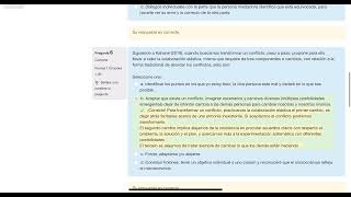 EXAMEN MODULO 4 MEDIACION DE CONFLICTOS [upl. by Grubman]