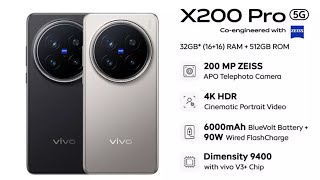 Global Vivo X200 X200 Pro official renders color options key specifications revealed [upl. by Ayet]