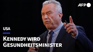 Trump nominiert Robert F Kennedy Jr als Gesundheitsminister  AFP [upl. by Carolann]