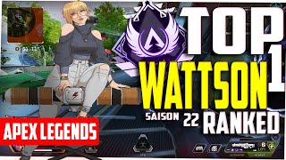 Wattson Bebou en ranked Gameplay saison 22 [upl. by Milissent591]