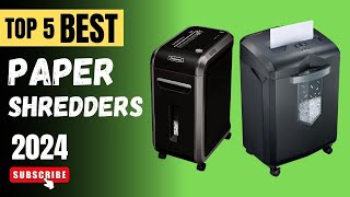 Top 5 Best Paper Shredders Of 2024  Paper Shredders Reviews [upl. by Alper]