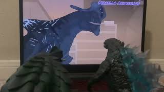 Godzilla and Gamera react to Gamera vs Pacific Rim Kaijus  EPIC FIGHT ANIMATION [upl. by Enymsaj]