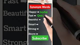 Synonym Words in English  Synonyms words  Common Synonym Words  English Vocabulary synonyms [upl. by Leunam961]