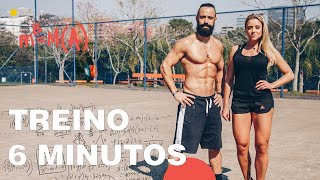 TREINO DE SEIS MINUTOS PARA ABDÔMEN E PERNA  XTREME21 [upl. by Yelsnia659]