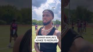 Damar Hamlin with AMAZING advice to recruits 👏 [upl. by Ahsaeit]