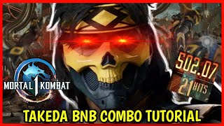 HOW TO DO TAKEDA COMBOS IN MK1 GUIDE Mortal Kombat 1 [upl. by Olympias95]