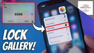 How to Set PASSWORD on iPhone Gallery  How to Lock Photos in iPhone  SET PIN on Photos App iPhone [upl. by Rosene691]