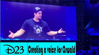 D23 Expo 2024 Finding the Voice of Oswald the Lucky Rabbit [upl. by Yrogreg495]