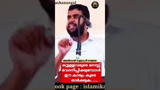 മറ്റുള്ളവരുടെ മനസ്സ് ഹേദനിപ്പിക്കുമ്പോൾ Islamic speechspeech of Ansar Nanmanda [upl. by Asuncion46]