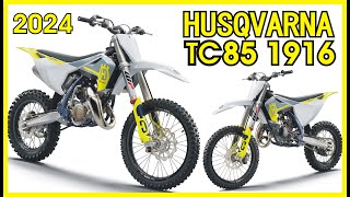 Exploring the Features of the 2024 Husqvarna TC85 1916 Minicycle [upl. by Oiramed]