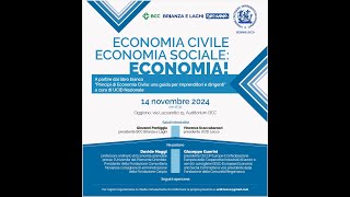 ECONOMIA CIVILE ECONOMIA SOCIALE ECONOMIA [upl. by Ellerrehs320]