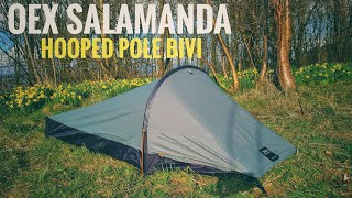 REVIEWING THE OEX SALAMANDA HOOPED POLE BIVI PERFECT ONE MAN BIVI [upl. by Larred756]