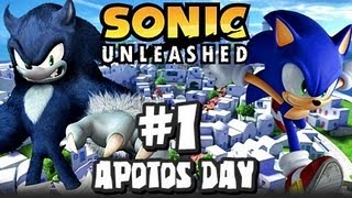 Sonic Unleashed 360PS3  1080p Part 1  Opening amp Apotos Day [upl. by Innep]