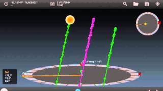 Azimutal y Altura del Sol usando SUN SURVEYOR [upl. by Marya253]