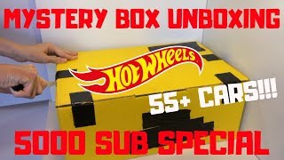 Hot Wheels Mystery Box Unboxing 55Cars 5K Sub Special 13 [upl. by Beker]