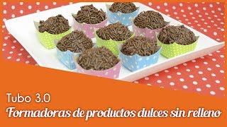 MÁQUINA EXTRUSORA DE DULCES Y TRUFAS Maxiform Tubo 30  Bandeja giratoria BRALYX [upl. by Aw]