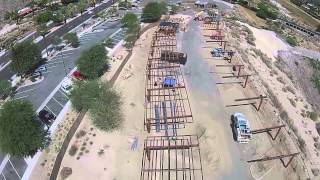 RMPL Solar Parking Structure Progress Update 07292015 [upl. by Wilkens]