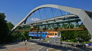 Wuppertaler Schwebebahn  komplette Strecke Vohwinkel  Oberbarmen [upl. by Htiderem]