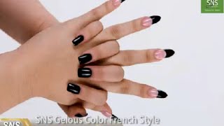 SNS Nails  Signature Nail Systems How to do SNS Gelous Color French Style [upl. by Dlawso]