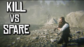 Kill Or Spare Difference in RDR2 [upl. by Novyert]