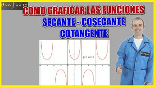 Como GRAFICAR las funciones COSECANTE SECANTE y COTANGENTE ▶MUY FÁCIL [upl. by Rekcut]