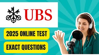 2025 UBS Online Assessment and ModernHire Video Interview Answers [upl. by Turtle]