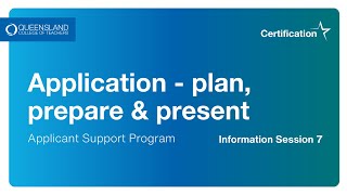 HALT Certification Applicant Support Program vingette 7  Application  Prepare Plan amp Present [upl. by Akkeber]