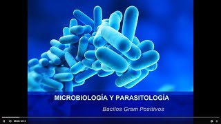 MICROBIOLOGÍA Y PARASITOLOGÍA  BACILOS GRAM POSITIVOS AEROBIOS Y ANAEROBIOS ESPORULADOS [upl. by Rainger]