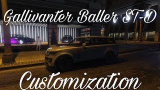 Gallivanter Baller STD 5th Land Rover Range Rover Customization  GTA Online Customization [upl. by Losyram]