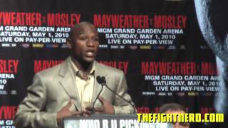 Mayweather VS Mosley NYC Press Conference [upl. by Skeie943]