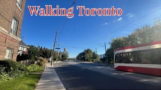 Walking Broadview Avenue Mostly in Torontos Riverdale Neighbourhood 10102024 [upl. by Atiekan138]