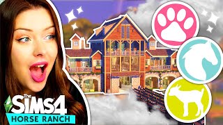 Building a House for EVERY ANIMAL in The Sims 4  The Sims 4 Horse Ranch Build [upl. by Rogovy]